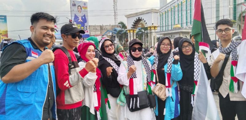 Aksi Peduli Palestina di Simpang Lembuswana Samarinda Total Donasi Mencapai Rp38 Juta