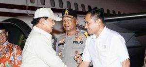 Wakil Ketua DPRD Kaltim Hadiri Penyambutan Menhan Prabowo Subianto di Bandara Sepinggan