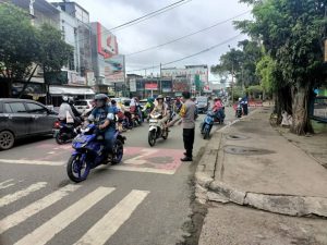 Polresta Samarinda Laksanakan Kegiatan Strong Point untuk Kenyamanan Lalu Lintas