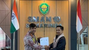 SMAN 10 Samarinda Jalin Kerjasama dengan TIE UPS International India untuk Promosi Pendidikan